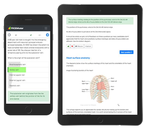 FRCEM revision optimised for mobile